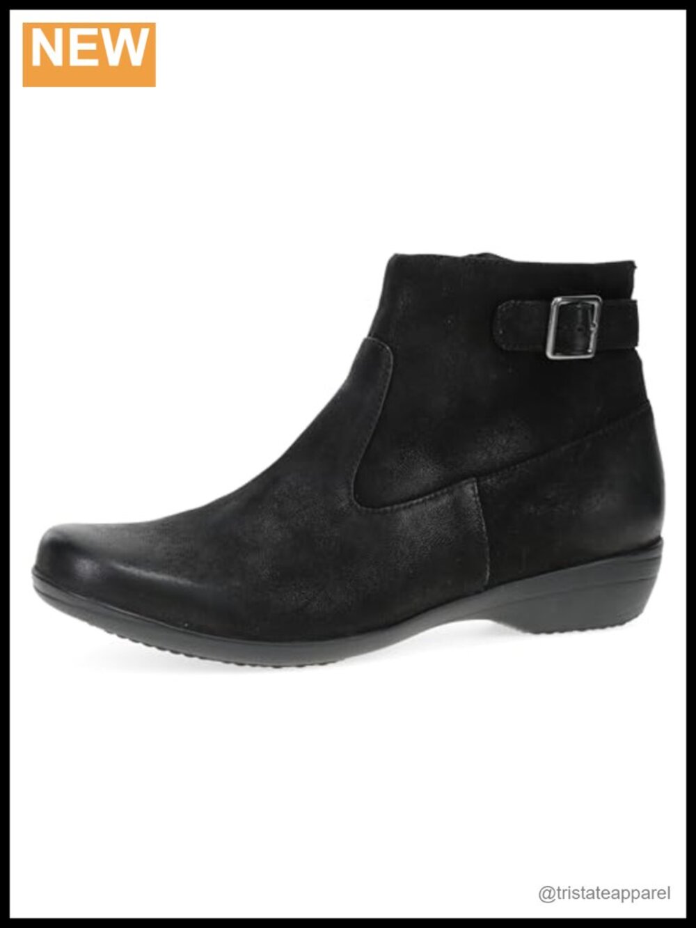 Dansko Finnley Women's Leather Ankle Bootie with EVA Footbed, Arch Support, 1.5